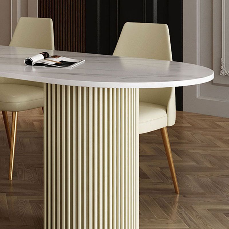 1/2/5 Pieces Dining Room Table Rectangular Sintered Stone Top Dining Chairs Set