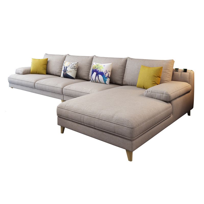 Pillow Top Arm Sectional with Storage Stain-resistant Faux Leather Sectional