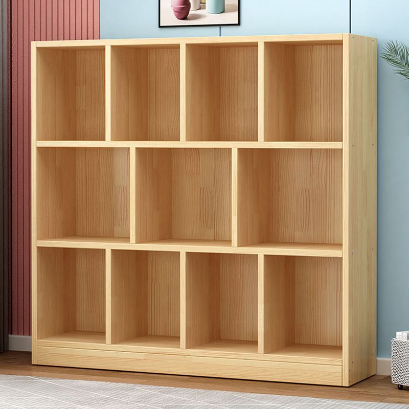 Wood Bookshelf Matte Finish Contemporary Style Bookcase for Home Office