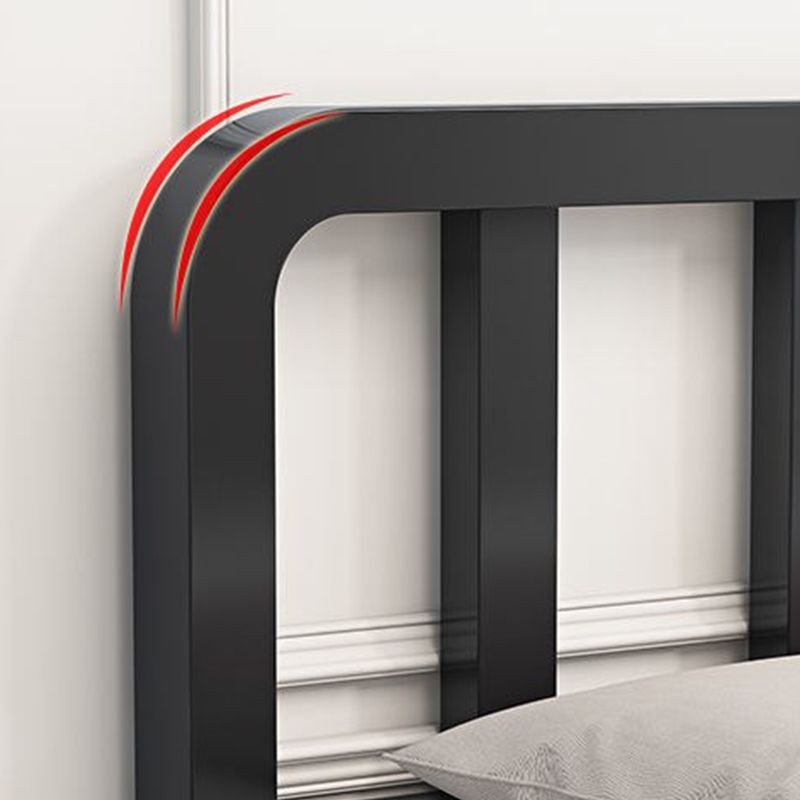 Modernism Spindle Bed with Headboard and Footboard Metal Bed Frame