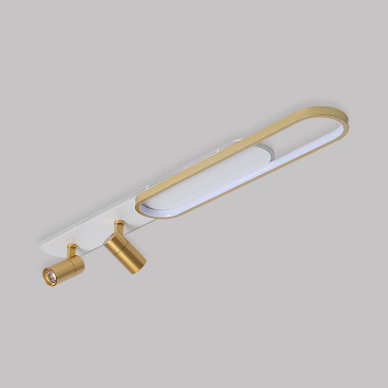 MODERNY SEMPLICITÀ LED OLLOGGIO LED SEMI FLUSH METALE LIGHITÀ IN IN INDIETTO