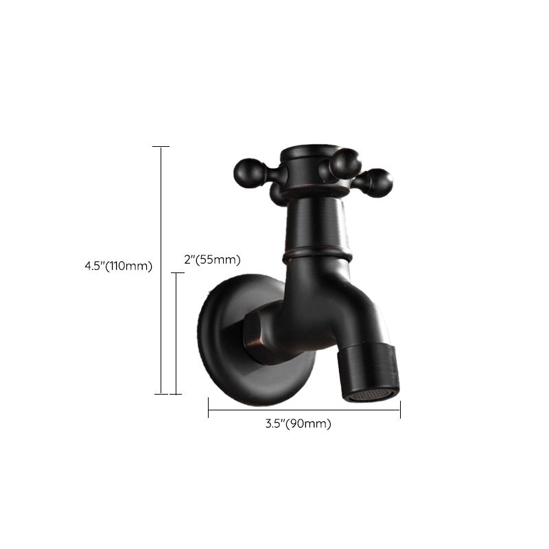 Widespread Bathroom Sink Faucet Wall Mounted Cross Handle Faucet