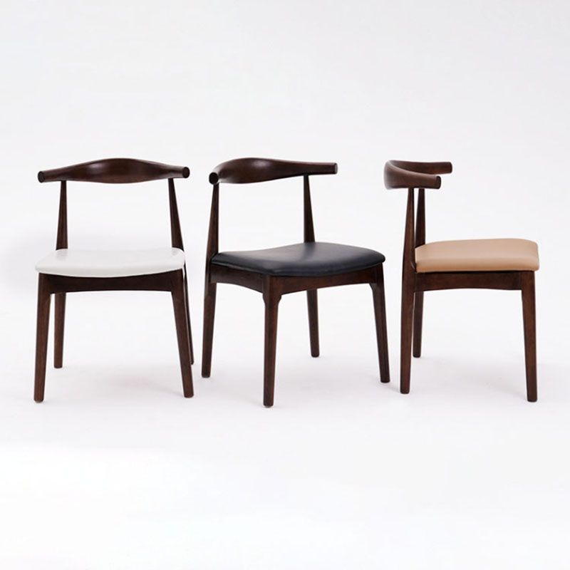 Silla lateral de comedor de madera industrial Silla de comedor con respaldo abierto para restaurante