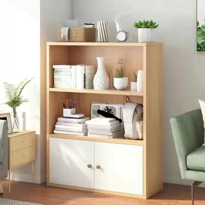 Scandinavian Artificial Wood Bookcase 9" Wide Home Standard Bookshelf