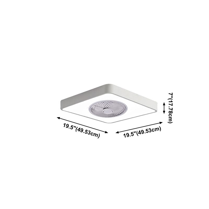 Nordische Metall Deckenventilator 1-Kopf-Flush-Halterungs-Leuchten mit ABS-Lüfterklinge