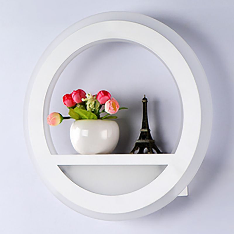 Unique Shape Metal Wall Light Modern Style 1-Light Wall Mounted Light Fixture