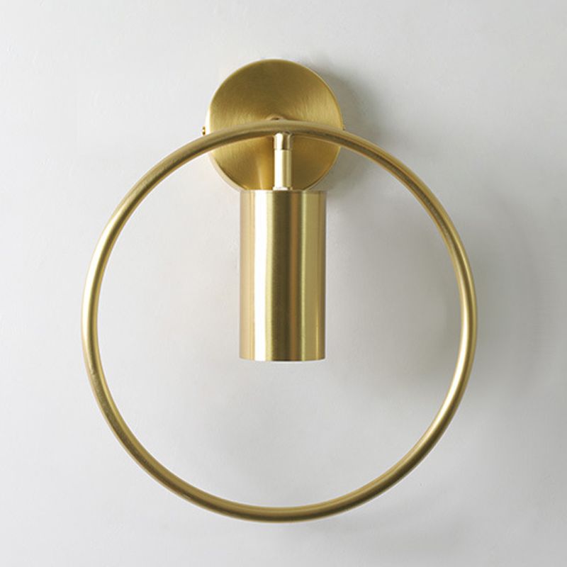 Post-Modern Wall Sconce Pivot Shade Sconce Lamp with Metal for Bedroom