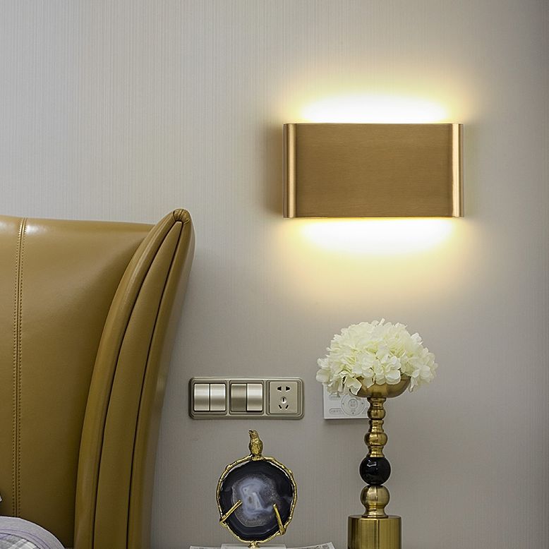 Modern Luxury Style Gold Geometric Wall Sconces Metal Wall Lighting Fixtures