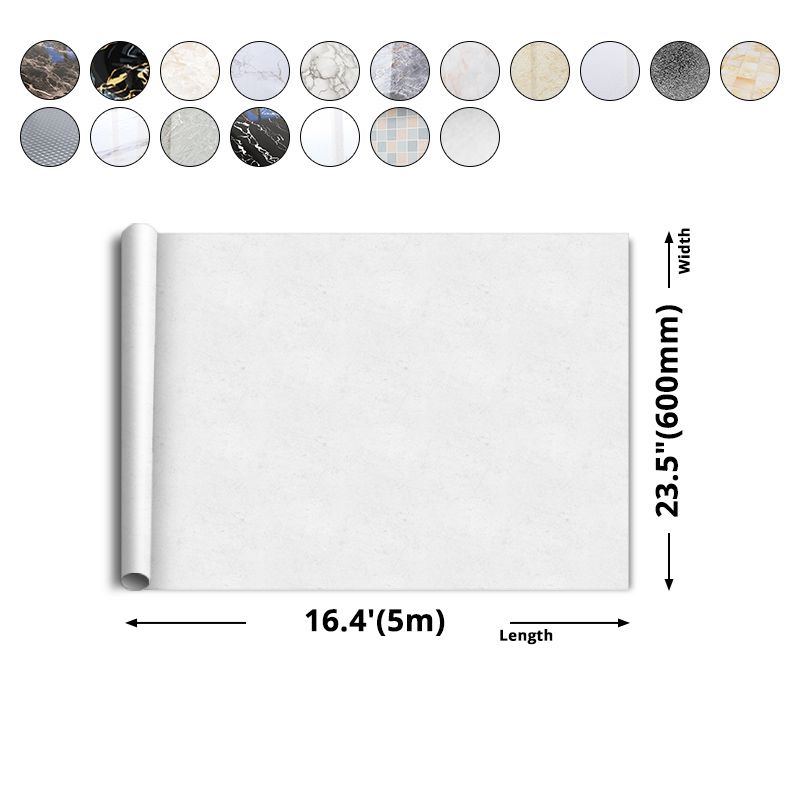 PVC Peel and Stick Backsplash Wall Tile Modern Peel & Stick Field Tile