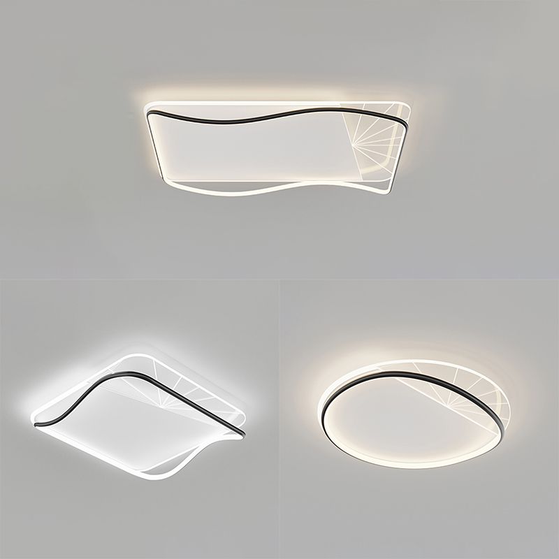 Éclairage de la bouffée de vidange Geometric Flush Mount Light Flush-Mount Light Fixture