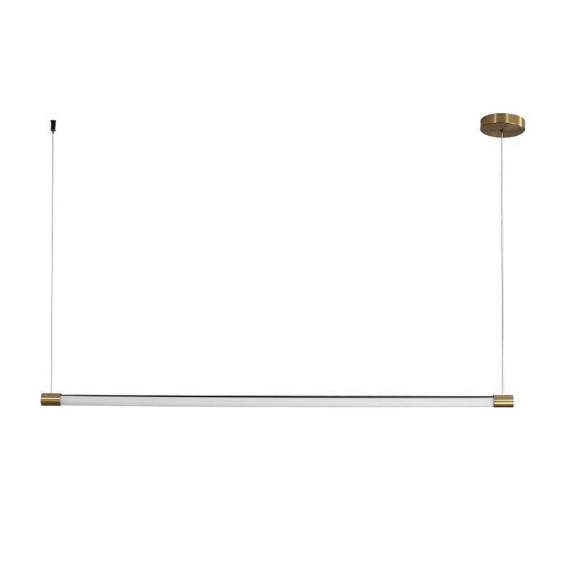 Linear Island Light Fixture Modern Island Lighting Metal Island Pendants 1 Light