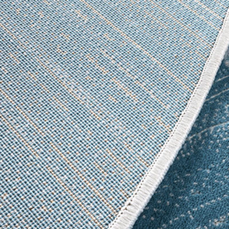 Modern Living Room Area Carpet Khaki Tie-Dye Area Rug Polyester Stain Resistant Rug