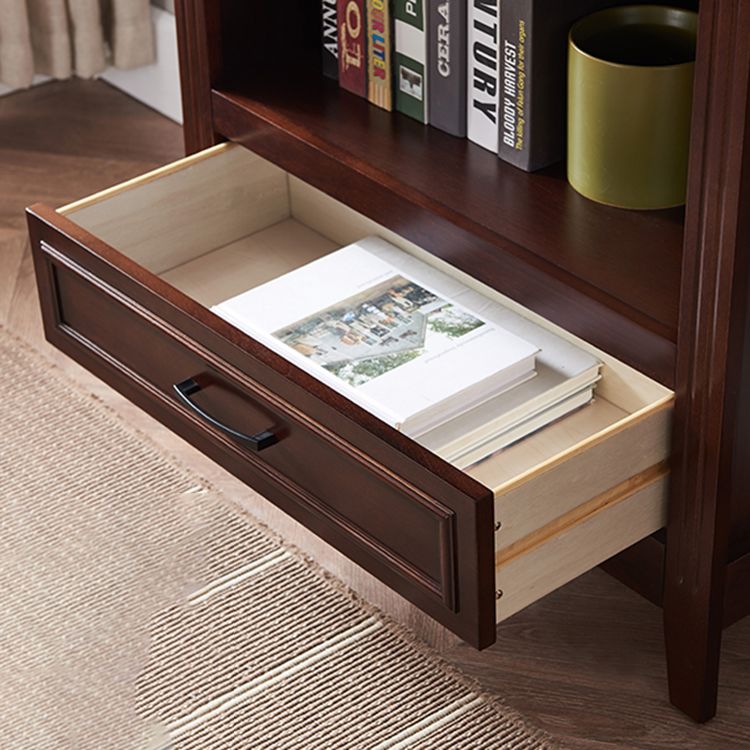 Modern Style Bookshelf Solid Wood Standard Shelf Bookcase for Home