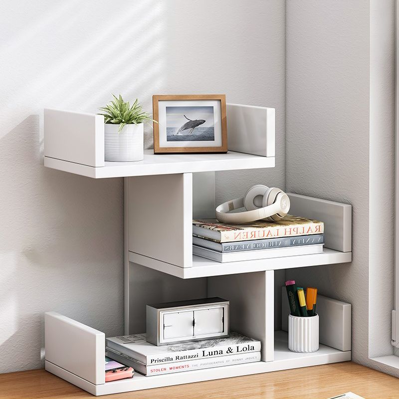 Engineered Wood Bookshelf Open Back Shelf Bookcase for Study Room