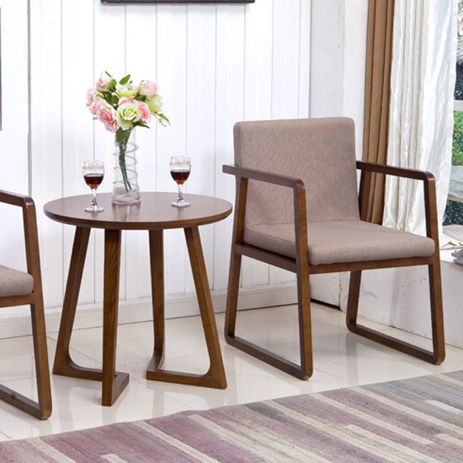Silla auxiliar de comedor de estilo moderno, sillones de comedor de madera para cocina