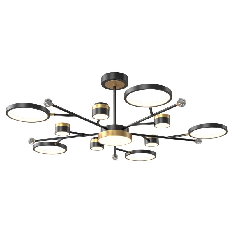 Metal LED Chandelier Lighting Fixture Modern Chandelier Pendant Light for Sitting Room