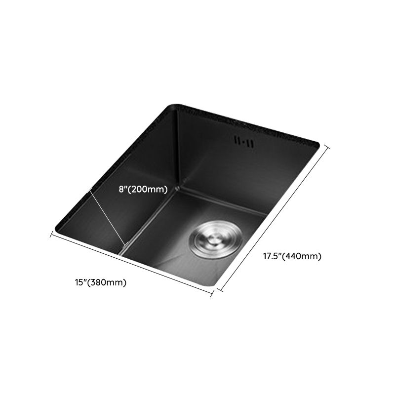 Stainless Steel Kitchen Sink Modern Single Bowl Kitchen Sink