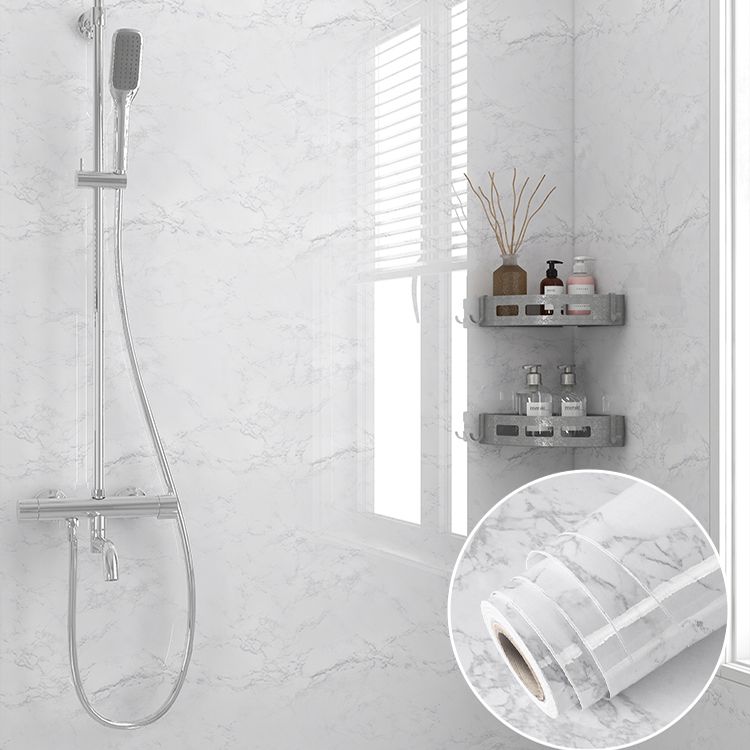 Modern Backsplash Wall Tile PVC Rectangular Self Adhesive Wallpaper for Bathroom