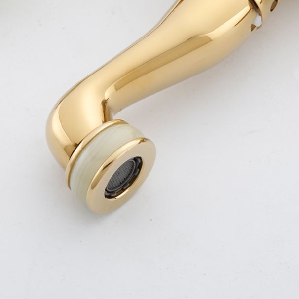 Traditional Deck Mounted Bronze Tub Faucet Set Single Handle Tub Filler Trim with Hose