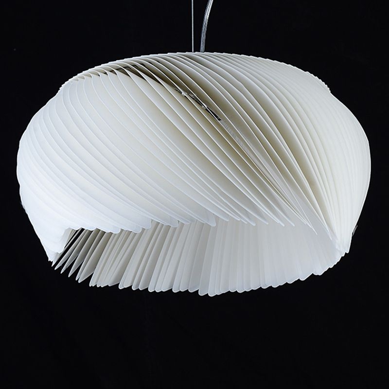 Lampe suspendue en forme de tambour minimaliste acrylique 1 lumière du salon