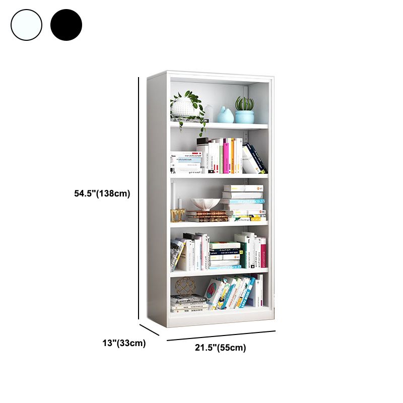Modern Steel Bookcase Closed Back Bookshelf for Any Room, 13"W