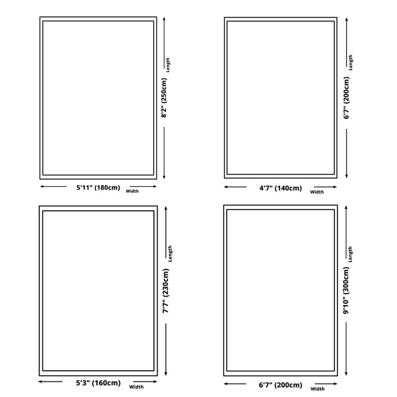 Multicola Simplicity Area Teppich Polyester Dreieck in Innenteppich Anti-Rutsch-Rückschlag Teppich für Wohnzimmer
