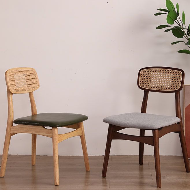 Ensemble de chaises latérales à dossier ouvert de cuisine de salle à manger de chaises en bois de hêtre de style moderne