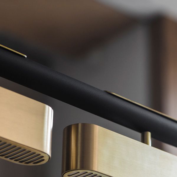 Luces colgantes de la isla de metal de la isla lineal de estilo moderno