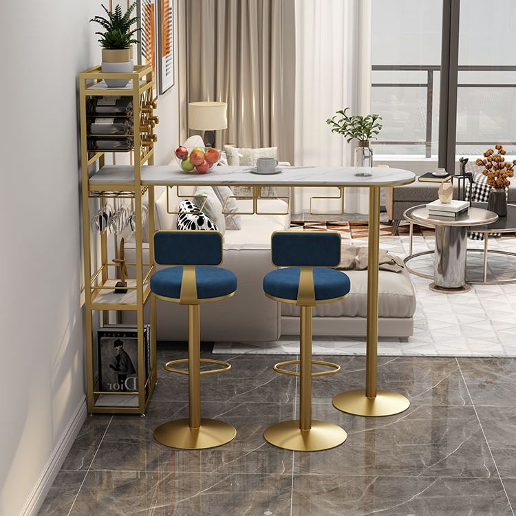 Modern Stone Storage Dining Table Double Pedestal Indoor Patio Bar Table