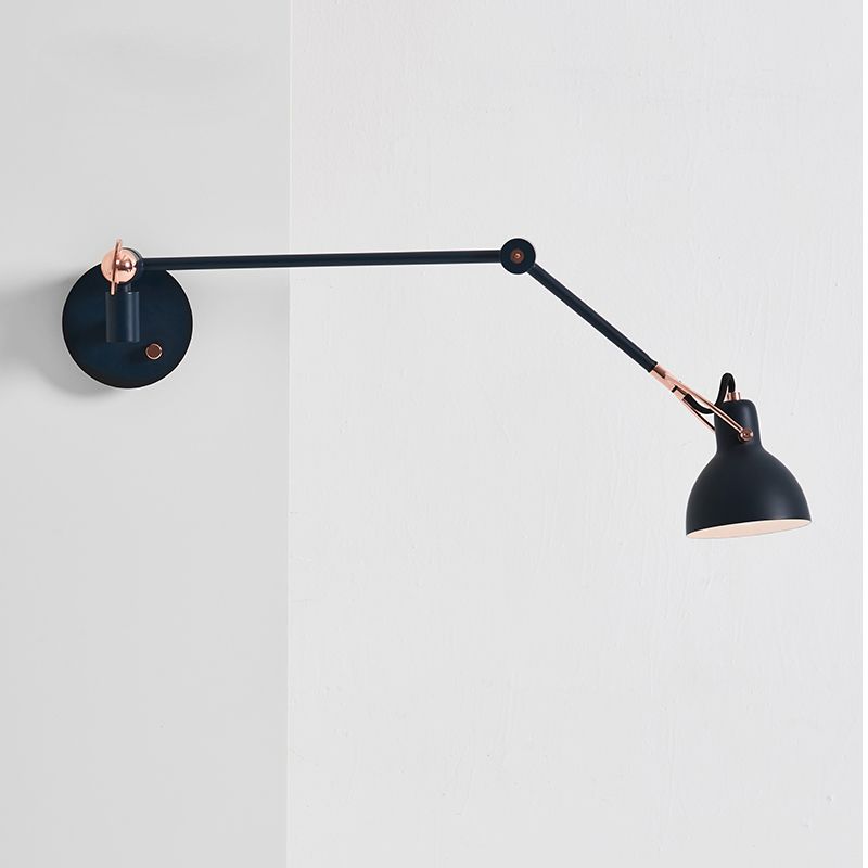 Moderner Stil Doppelarmwand Beleuchtung Metall 1 Lichtwandmontierte Beleuchtung