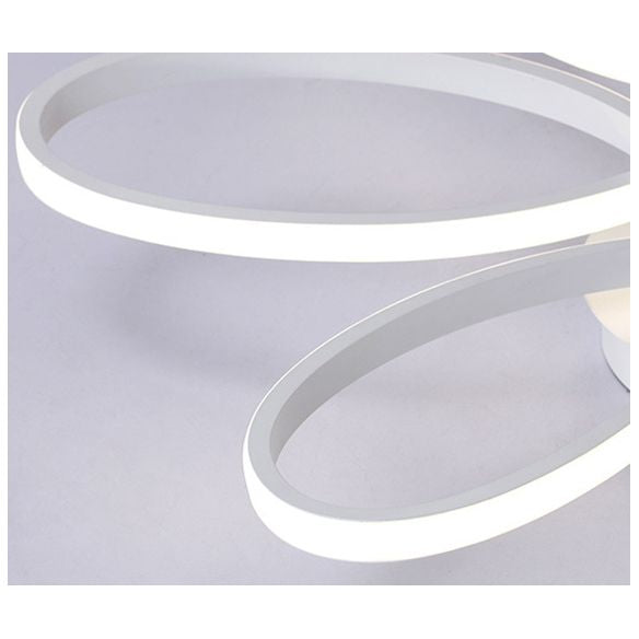 Blattform minimalistische LED LED LINE LICHT ALUMINUM zeitgenössischer Esszimmer Semi Flush Mount Lighting Fixture