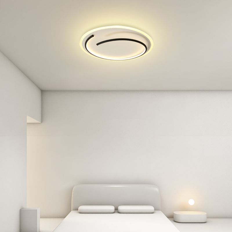 Ronde acryl plafondlamp Minimalisme LED-inbouwlamp voor slaapkamer