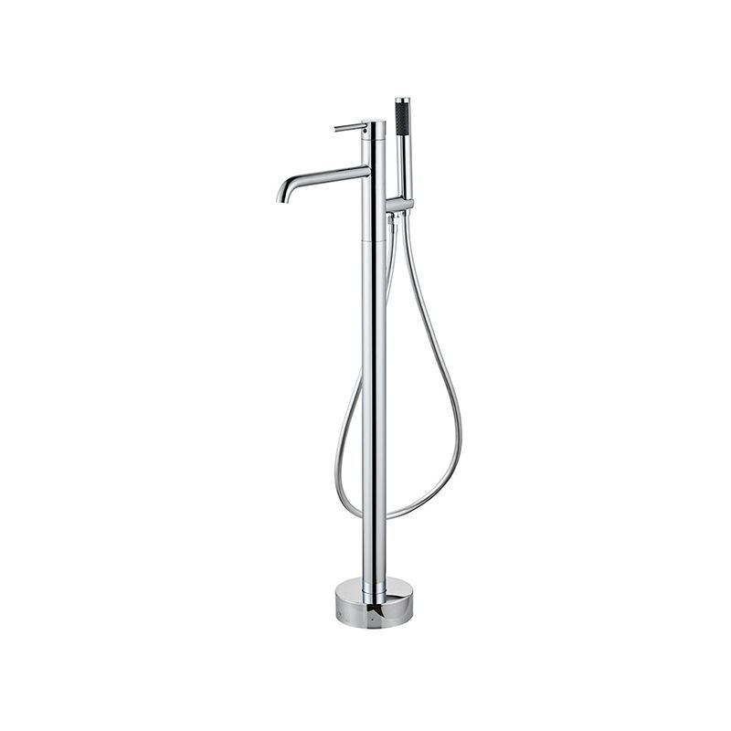 Modern Floor Mounted Metal Freestanding Tub Filler One Handle Freestanding Tub Filler Trim