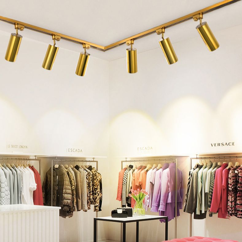 Moderne railverlichtingsideeën Minimalistische stijl in gouden woonkamer Gangpad Restaurant Huishoudelijke en kledingwinkel Commerciële opbouwspot