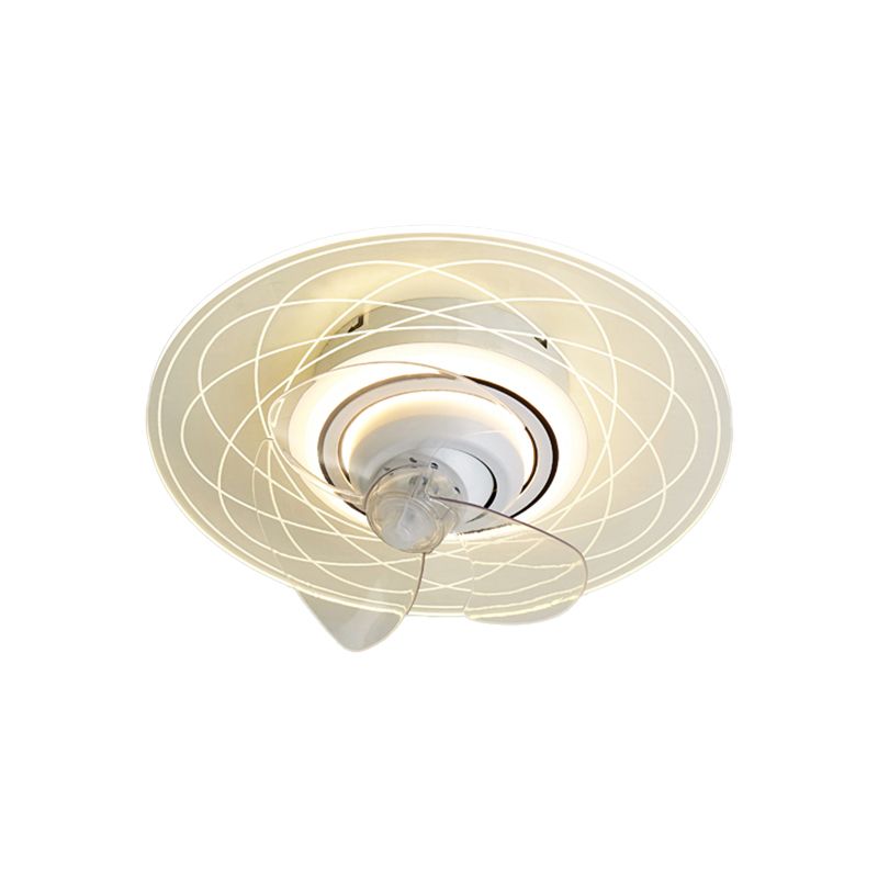 Multi Light Ceiling Fan Light Modern Style Metal Ceiling Fan Light for Dining Room