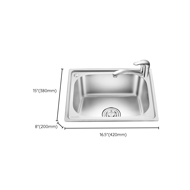 Modern Style Kitchen Sink Stainless Steel Dirt Resistant Kitchen Sink(Not Included Faucet)