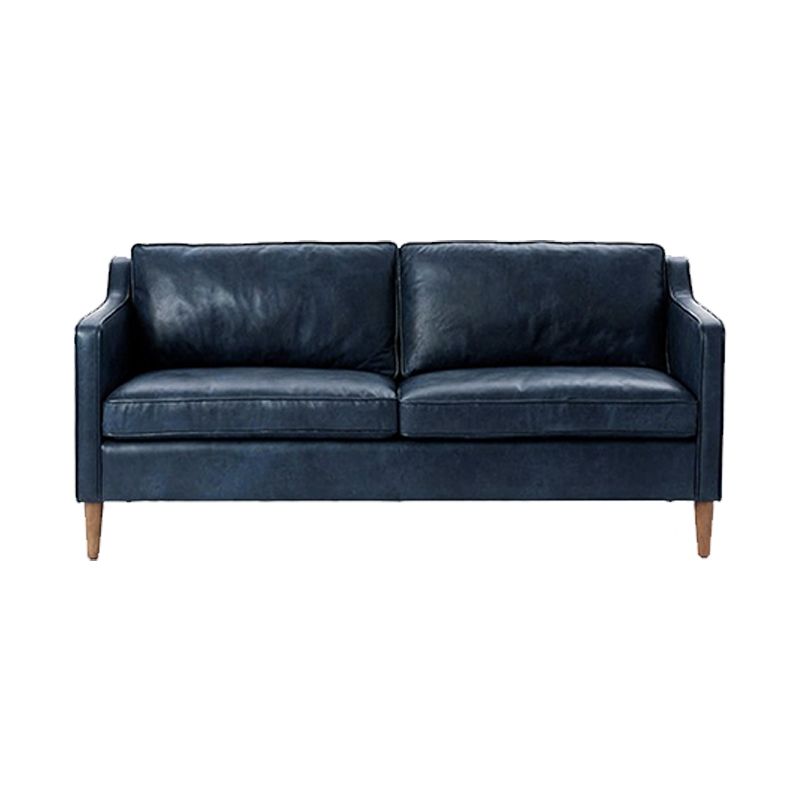 Faux Leather 35,43 "Haute Courette de coussins à 3 places Resicace