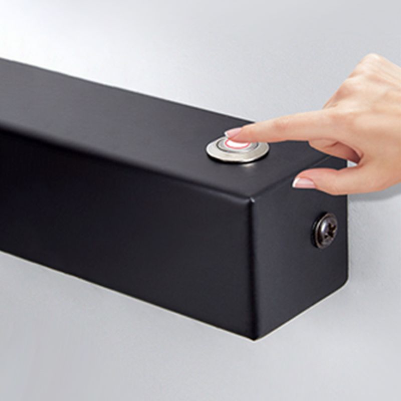 Contemporary Style Metal Wall Sconce 1 Light Led Rotating Wall Light for Living Room