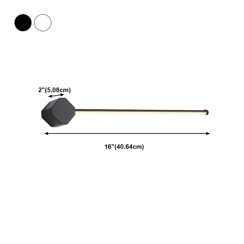 Metal Slim Wall Vanity Light Modern Style Modern 1 Fishting Light Vanity Light