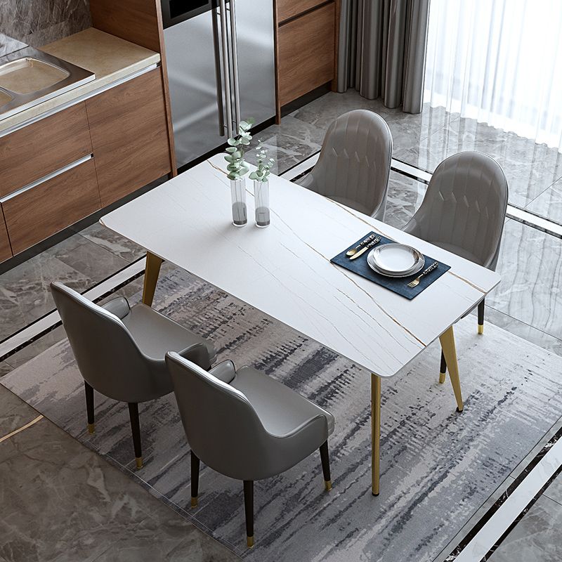 Glam Dining Table Set 1/2/5/6/7 Pieces Sintered Stone Dining Set