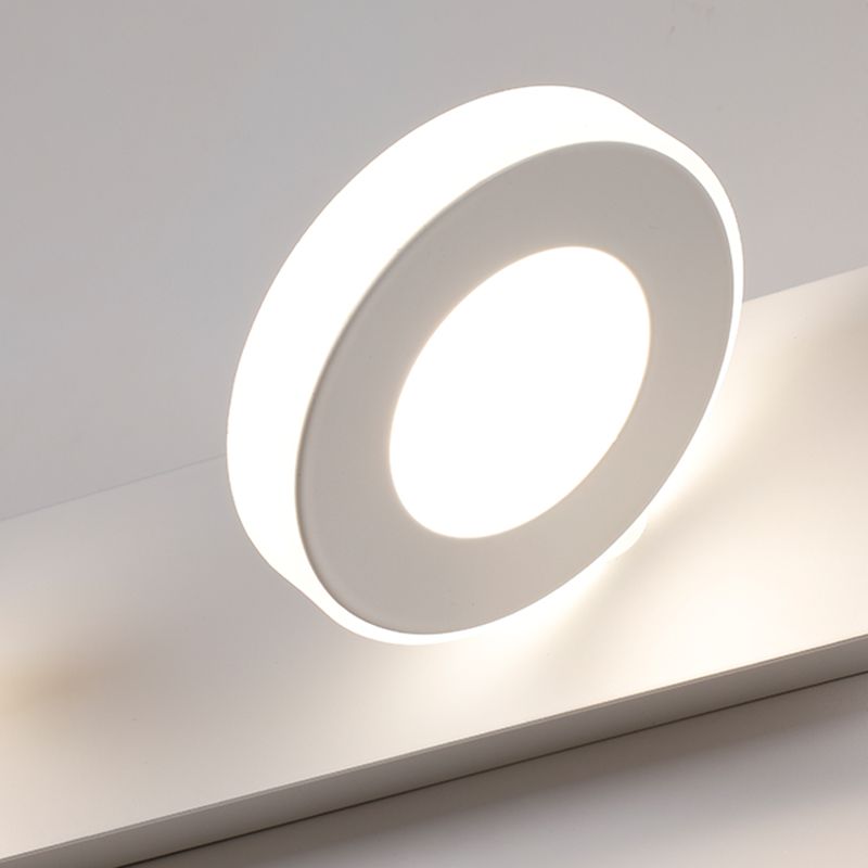 Metal Geometric Wall Mount Lighting Modern Multi Lights Mirror Wall Light Fixture in White