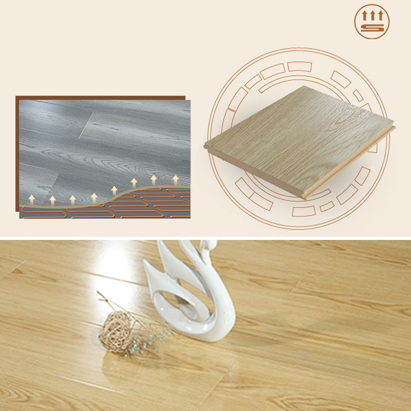 Double Click-Lock Laminate Flooring Stain Resistant Laminate Plank Flooring