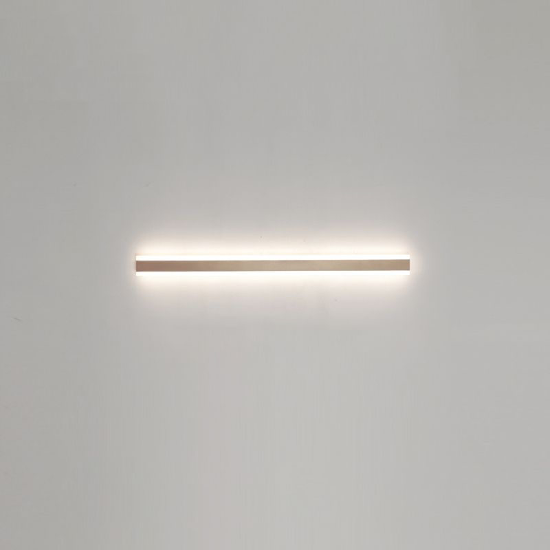 Linearer Schatten Metall Wandleuchte moderne Stil 1 Lichtwandhalterung Beleuchtung in Gold