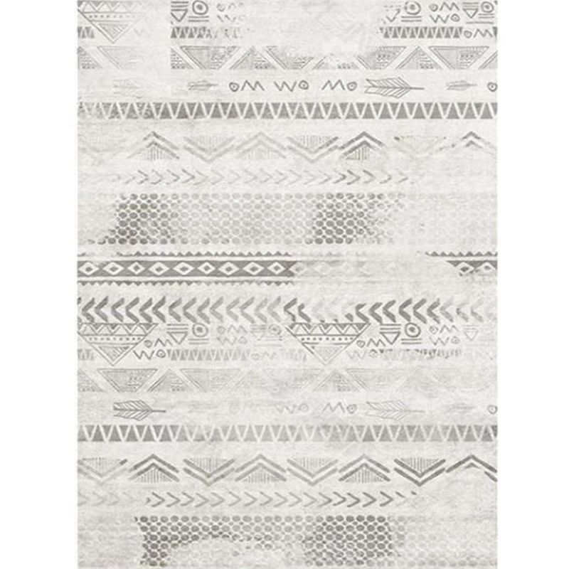 Vintage Salon Teppich mehrfarbig geometrisches Musterbereich Teppich Polypropylen Haustierfreundlicher Nicht-Schlupf-Backing-Teppich