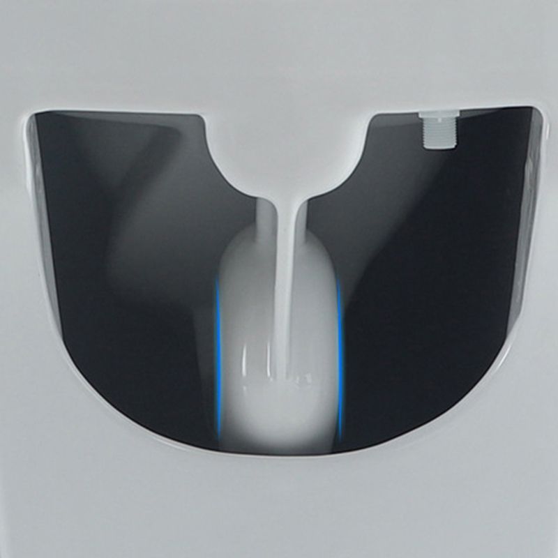 Traditional Ceramic Flush Toilet 1-Piece Toilet Bowl for Bathroom