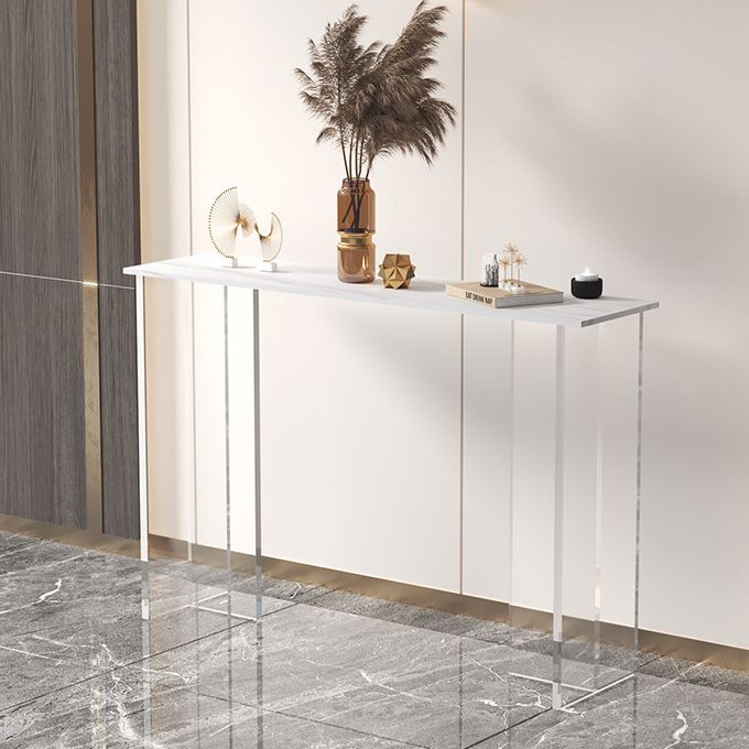 11.8" W Modern Console Accent Table Antique Finish Console Sofa Table