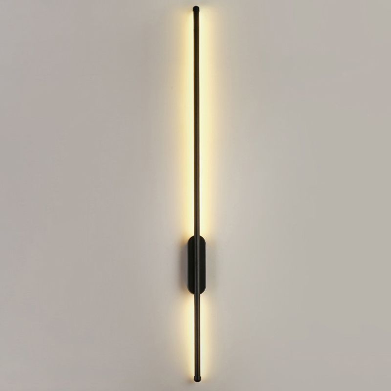 Modern Style Linear Shape Wall Sconce Metal Wall Lighting for Bedroom