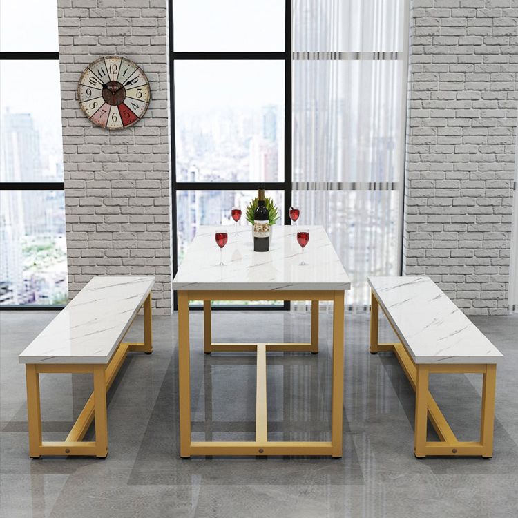 1/2/3/5 Piece Rectangle Shape Dining Room Table and Chair Set