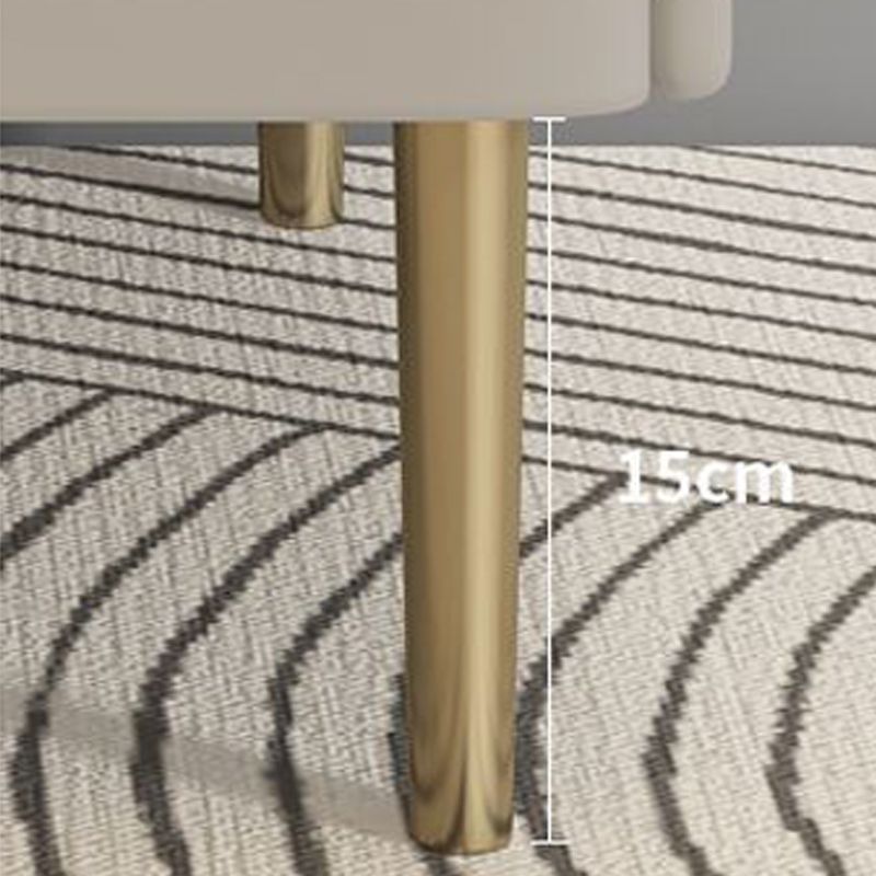 Faux Wood Bedside Cabinet Legs Included Accent Table Nightstand with 2 Drawers