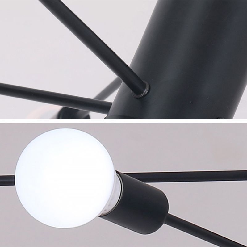 Molecular Branches Suspension Light Nordic Style Open Bulbs Metal Chandelier Light for Bedroom